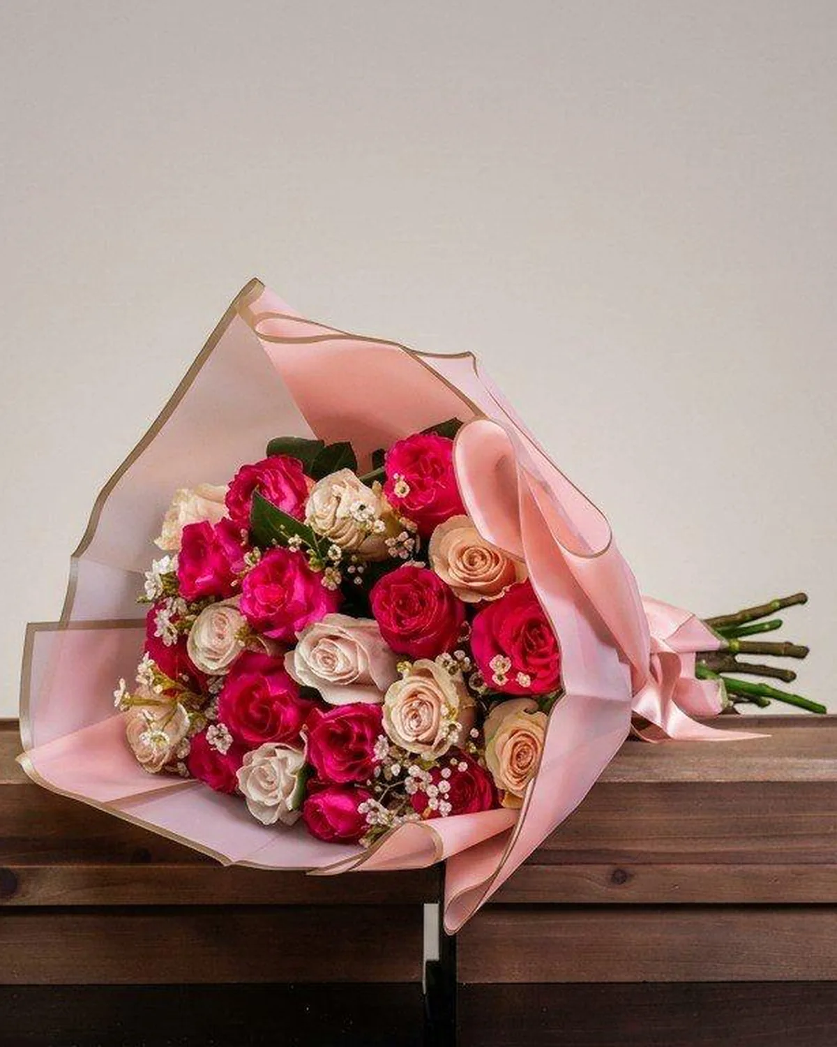 Blush & Pink Flower Bouquet — MAYDE floral delivery on DoorDash