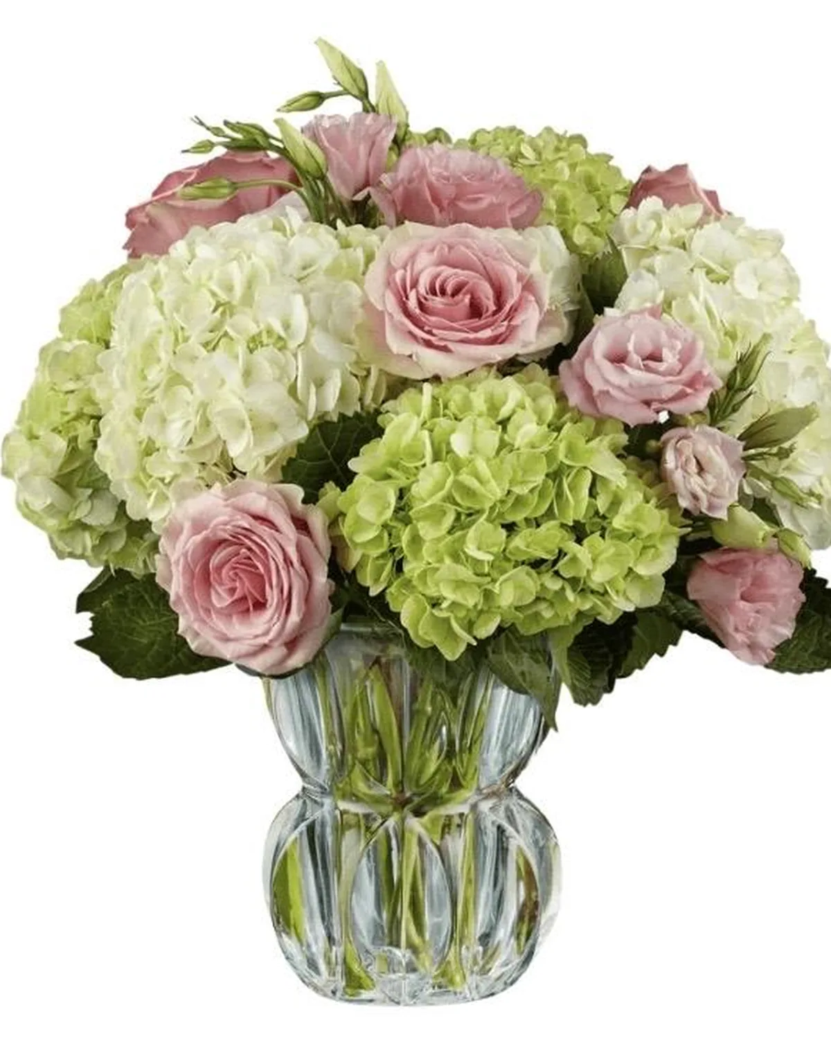 Hydrangea & Rose Flower Arrangement — MAYDE floral delivery on DoorDash