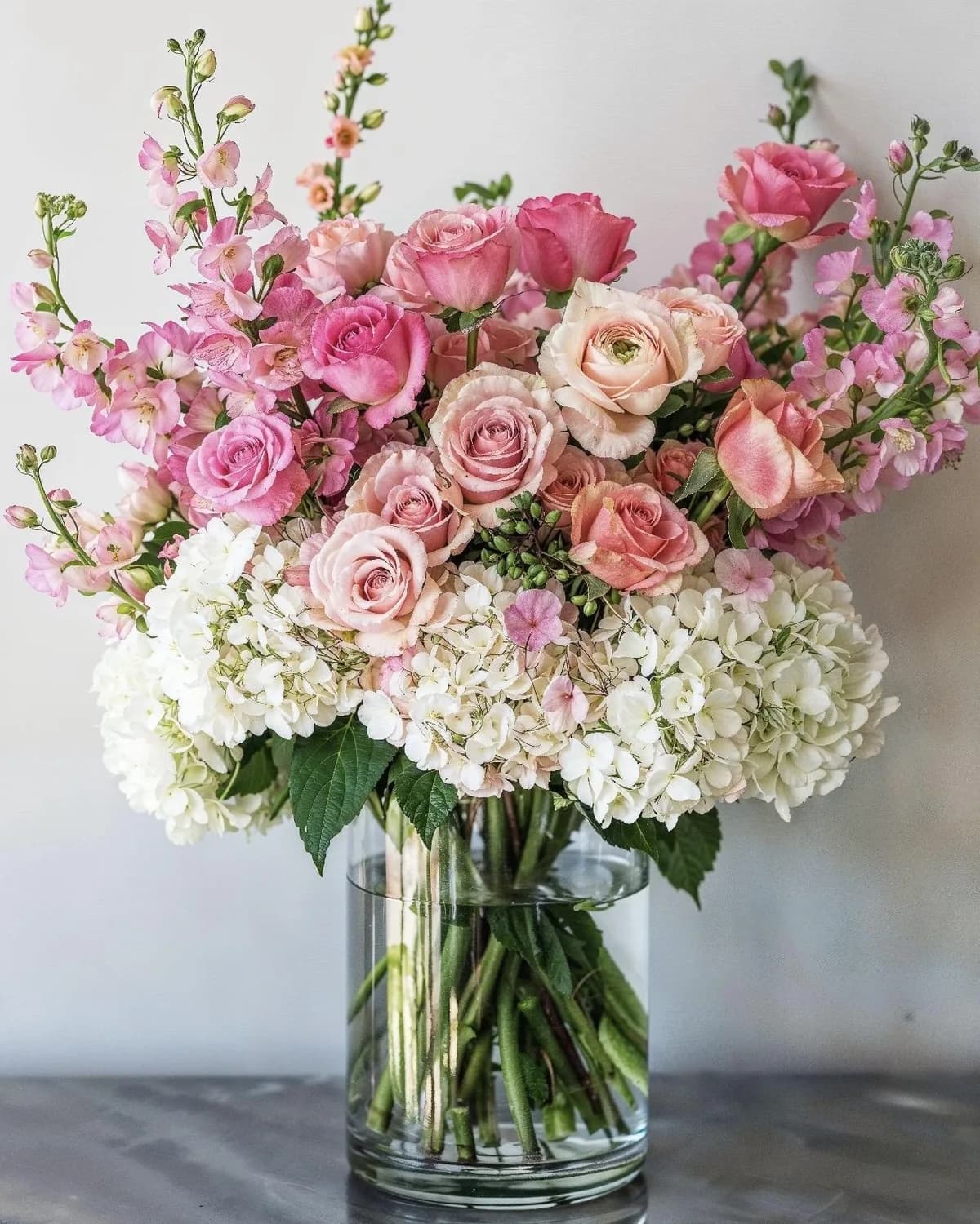 Pink Garden Flower Arrangement — MAYDE floral delivery on DoorDash