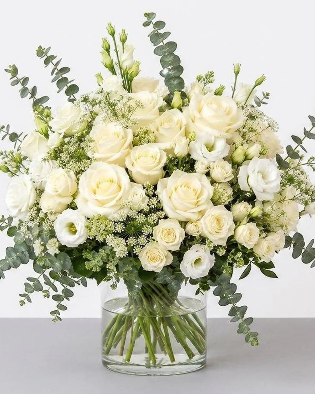 White Garden Arrangement — MAYDE floral delivery on DoorDash
